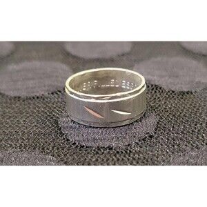Vintage ESPO Joseph Esposito Silver Filled Band Ring - MCM Jewelry 5.5